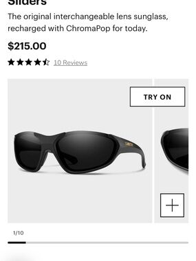 SMITH Black Sport 90s sunglasses. NWT
